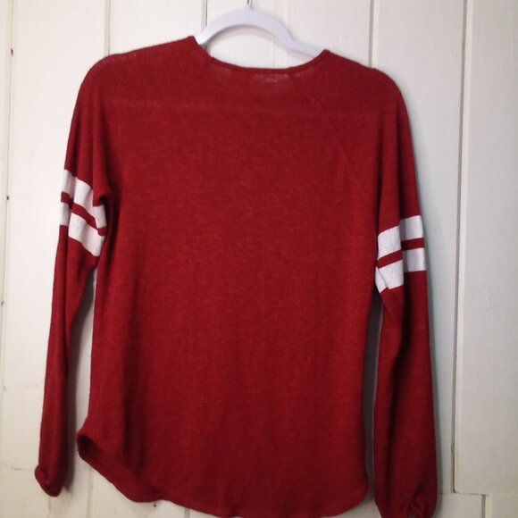 Disney Shirt Women S Long Sleeve Mickey Graphic Wear Red - Picture 11 of 16